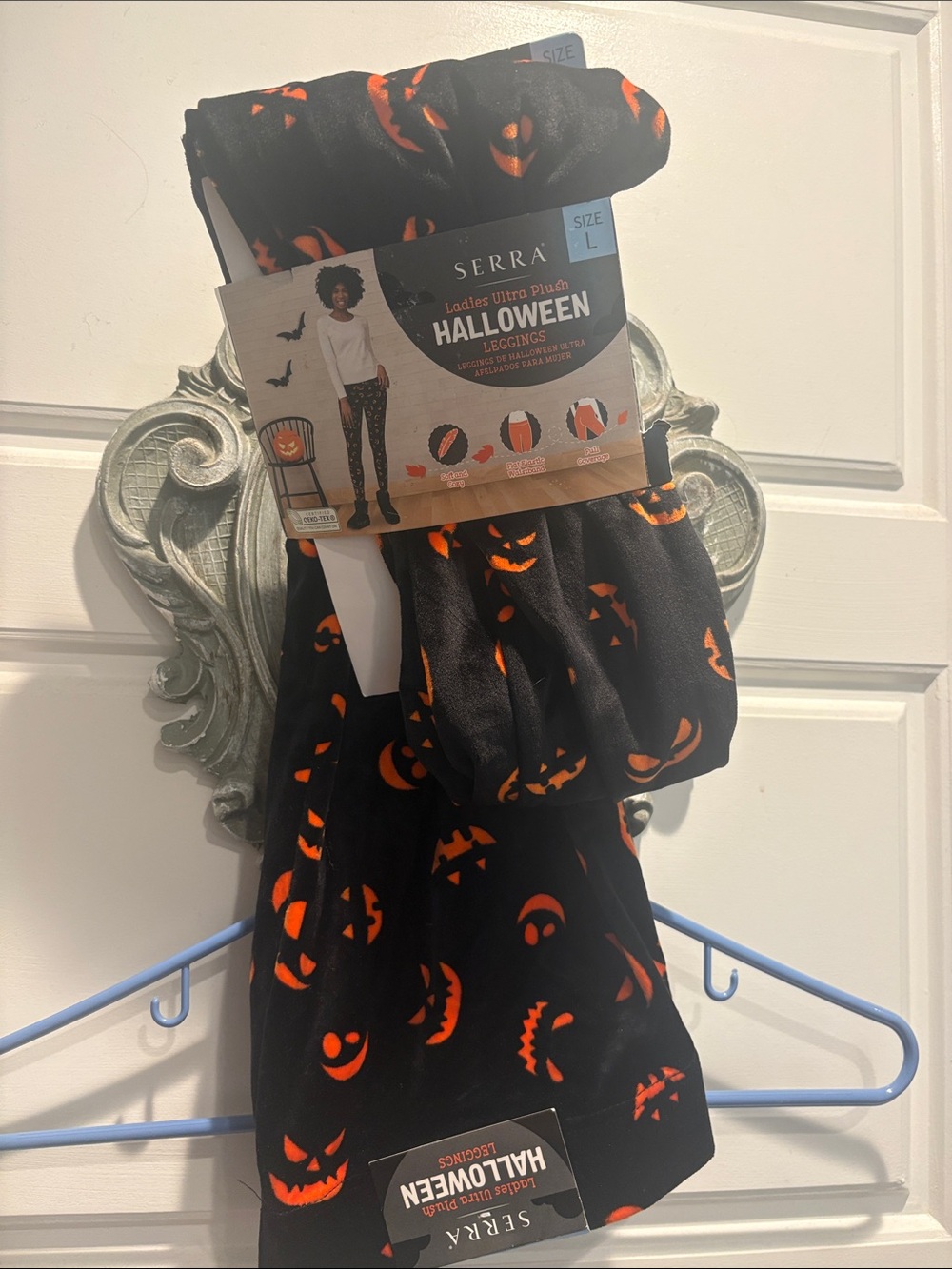 SERRA adult Halloween Pumpkin Leggings - Black & Orange